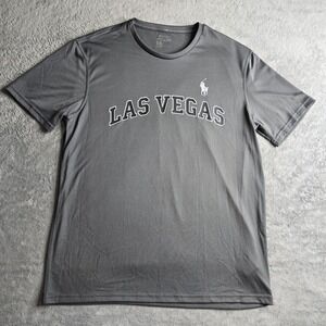 Polo Ralph Lauren Performance Shirt Mens Medium Gray Las Vegas City Edition